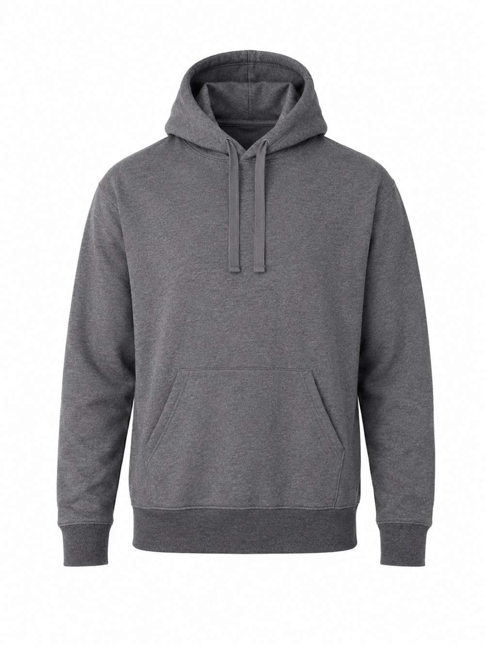 Grey Pullover Hoodie Minimalist Streetwear Casual Oversized Sweatshirt Joe Fresh